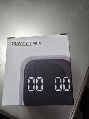 Gravity Timer Digital Kitchen Timer - White/Black